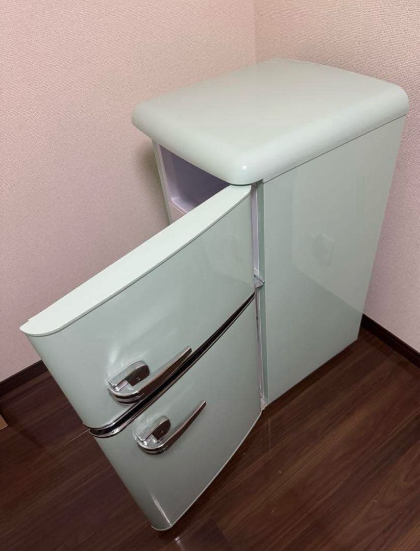 一人暮らし用アイリスプラザ 冷蔵庫 81Lライトグリーン
