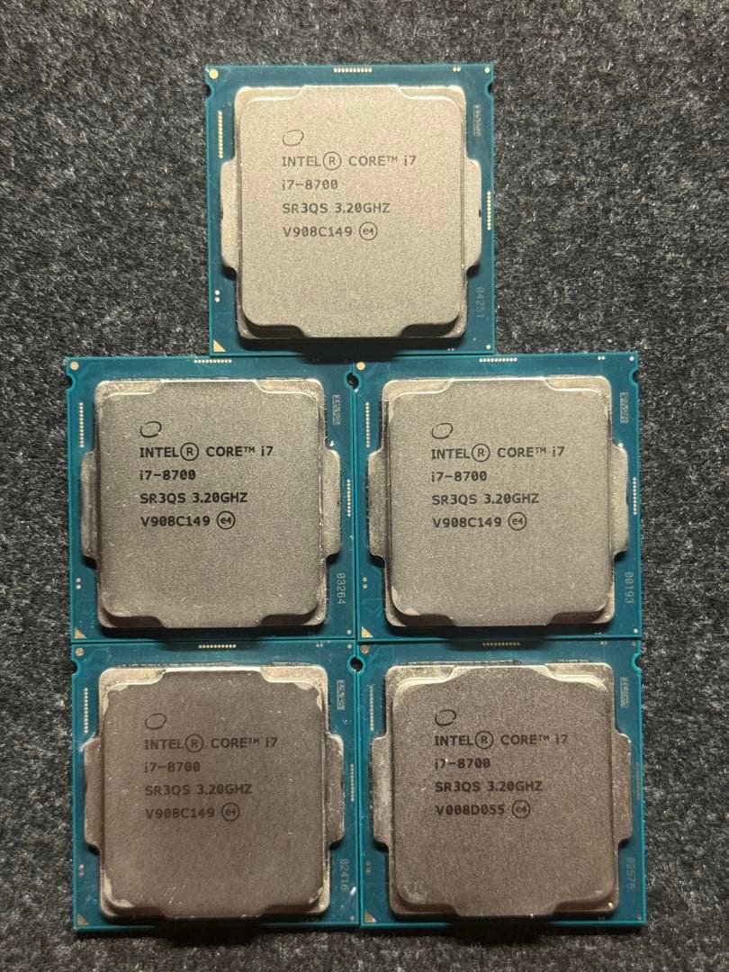 Intel CORE i7-8700 × 5