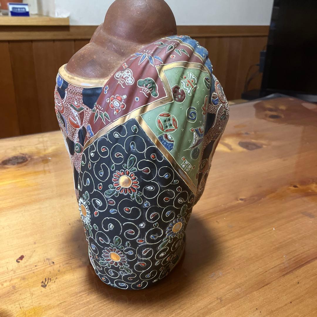 アンティーク　布袋尊 置物　九谷焼 縁起物　七福神