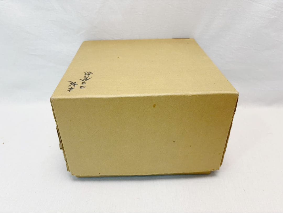 未使用 茶道具 輔聖作 木製 独楽食籠 兼中斎好 花押付 内黒 元箱