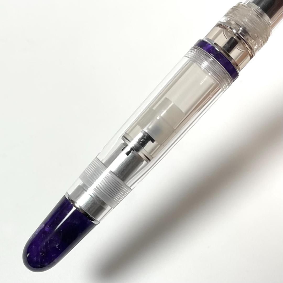 【ほぼ未使用】アウロラ 88 ミネラーレ アメジスト 万年筆 EF（極細）
