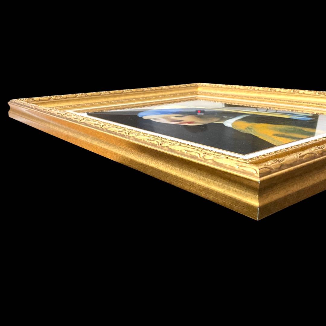 【立体複製画】フェルメール 『真珠の耳飾りの少女』 額付き