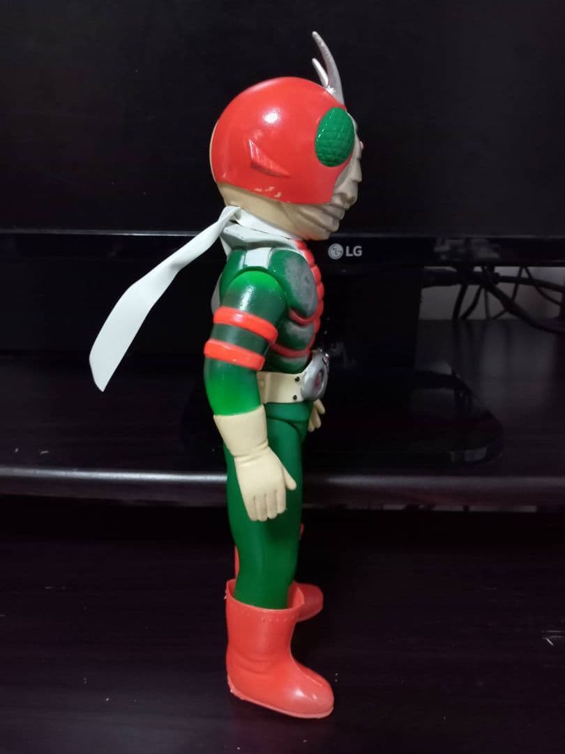 旧バンダイ 仮面ライダーV3 面取れ スタンダード ソフビ 当時物