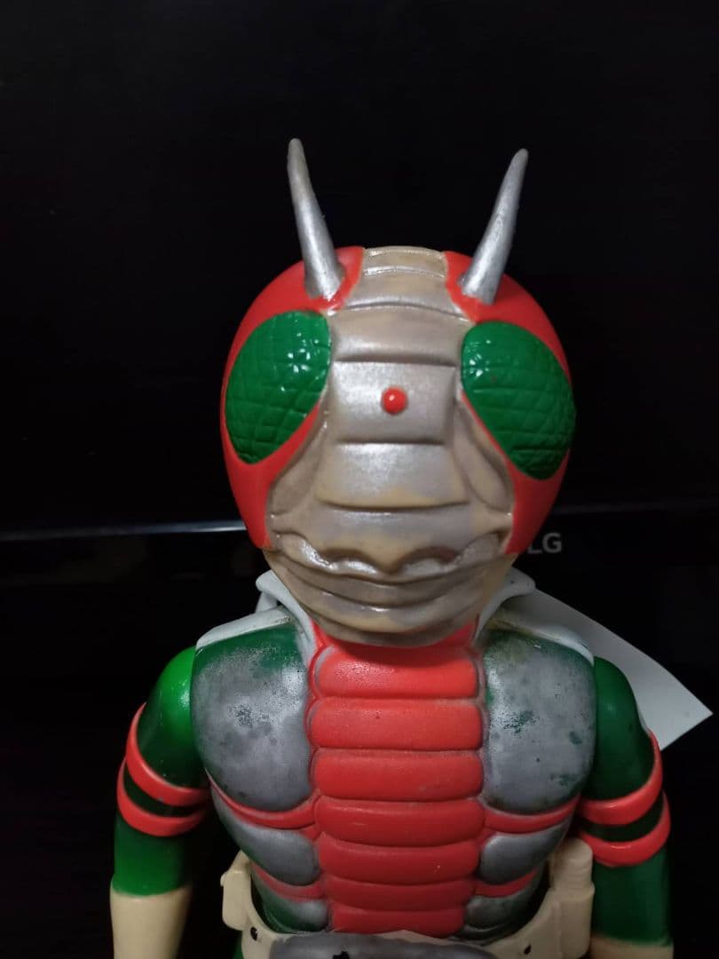 旧バンダイ 仮面ライダーV3 面取れ スタンダード ソフビ 当時物