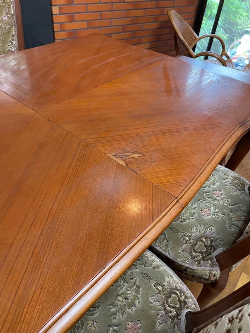 希少！　マルニ家具　アンティーク　伸長式　ダイニングテーブル　エクステンション