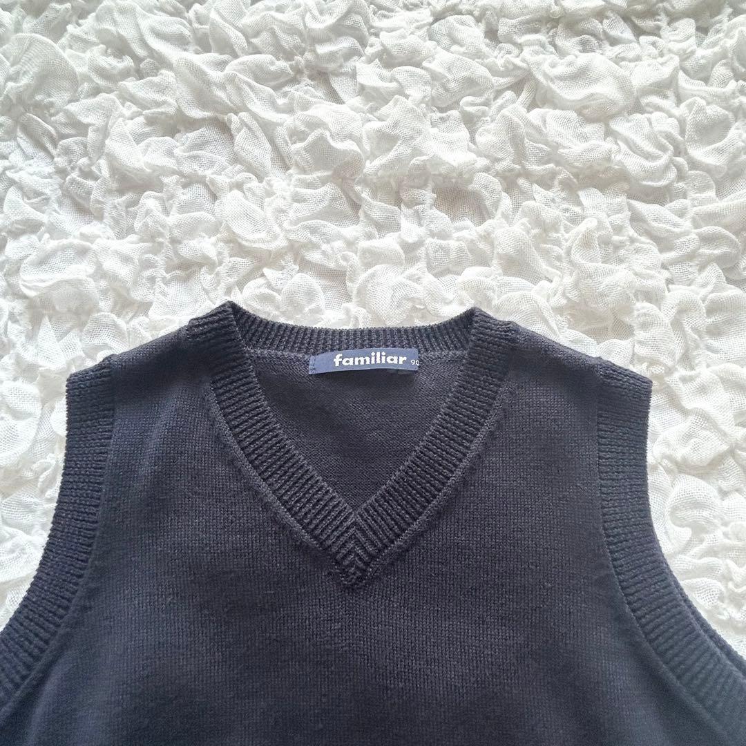 美品　ファミリア　3点セット　90㎝ お受験 フォーマル