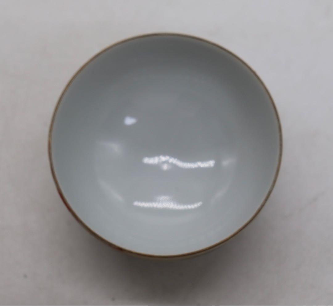 時代　九谷長寿　煎茶器　菊紋　共箱　送料込み251130