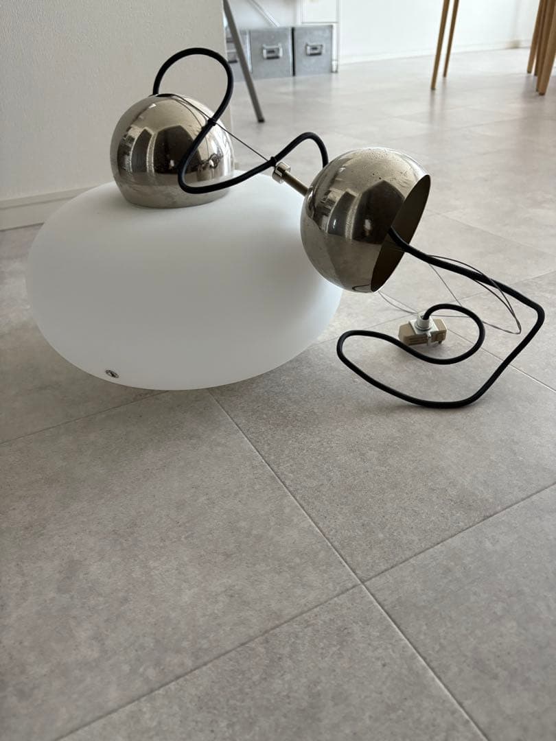 廃盤品 IKEA デイサ ペンダントライト ホワイトシェード ミッドセンチュリー