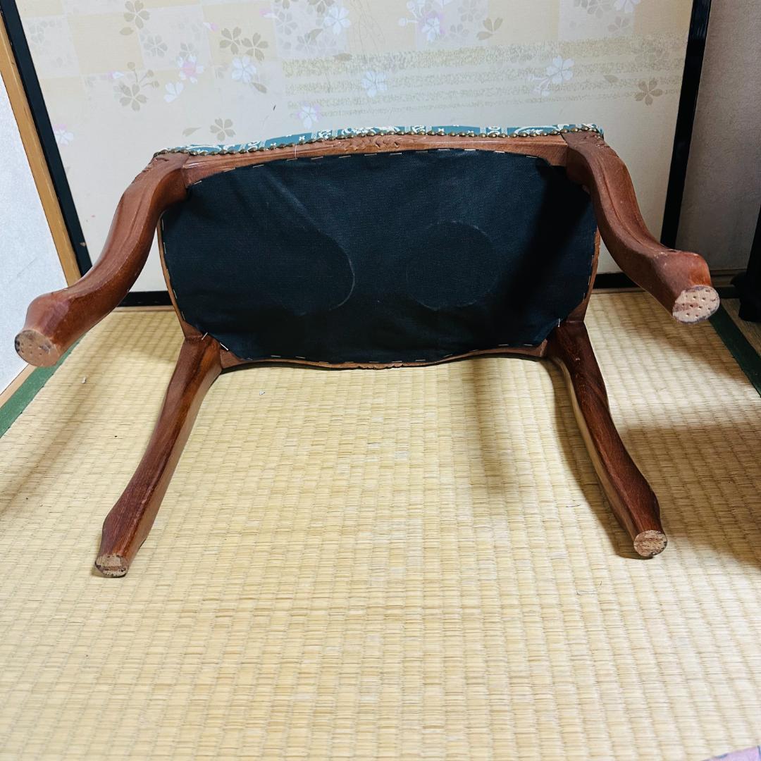 美品✨ イタリア アンティーク スツール オットマン 猫脚 クラシカル