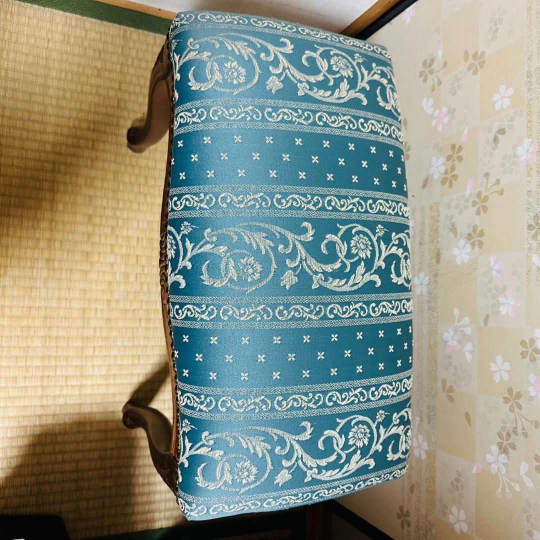 美品✨ イタリア アンティーク スツール オットマン 猫脚 クラシカル