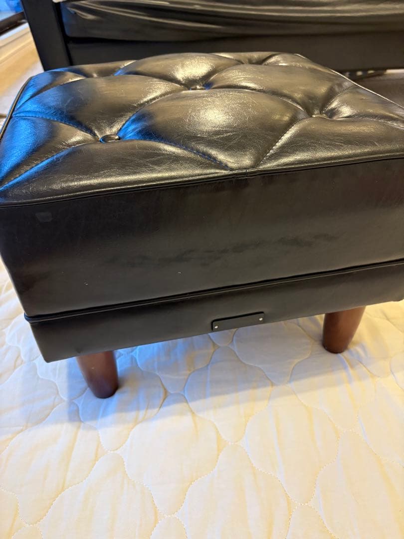 カリモク60 オットマン スタンダード ブラック スツール Kチェア