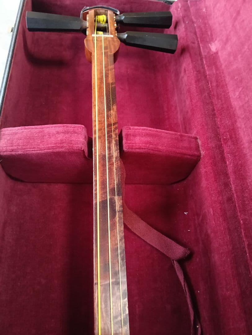 トチ花梨　津軽三味線　丸内胴