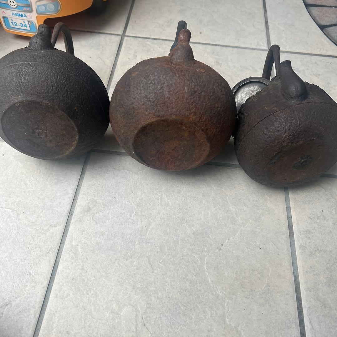 日本の鉄瓶 3個セット