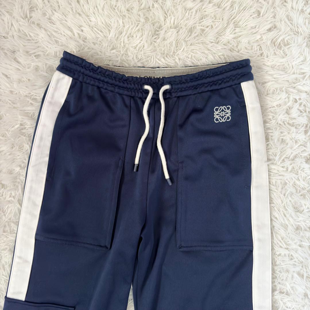 LOEWE(ロエベ) アナグラム トラックカーゴパンツ ネイビー XS　刺繍