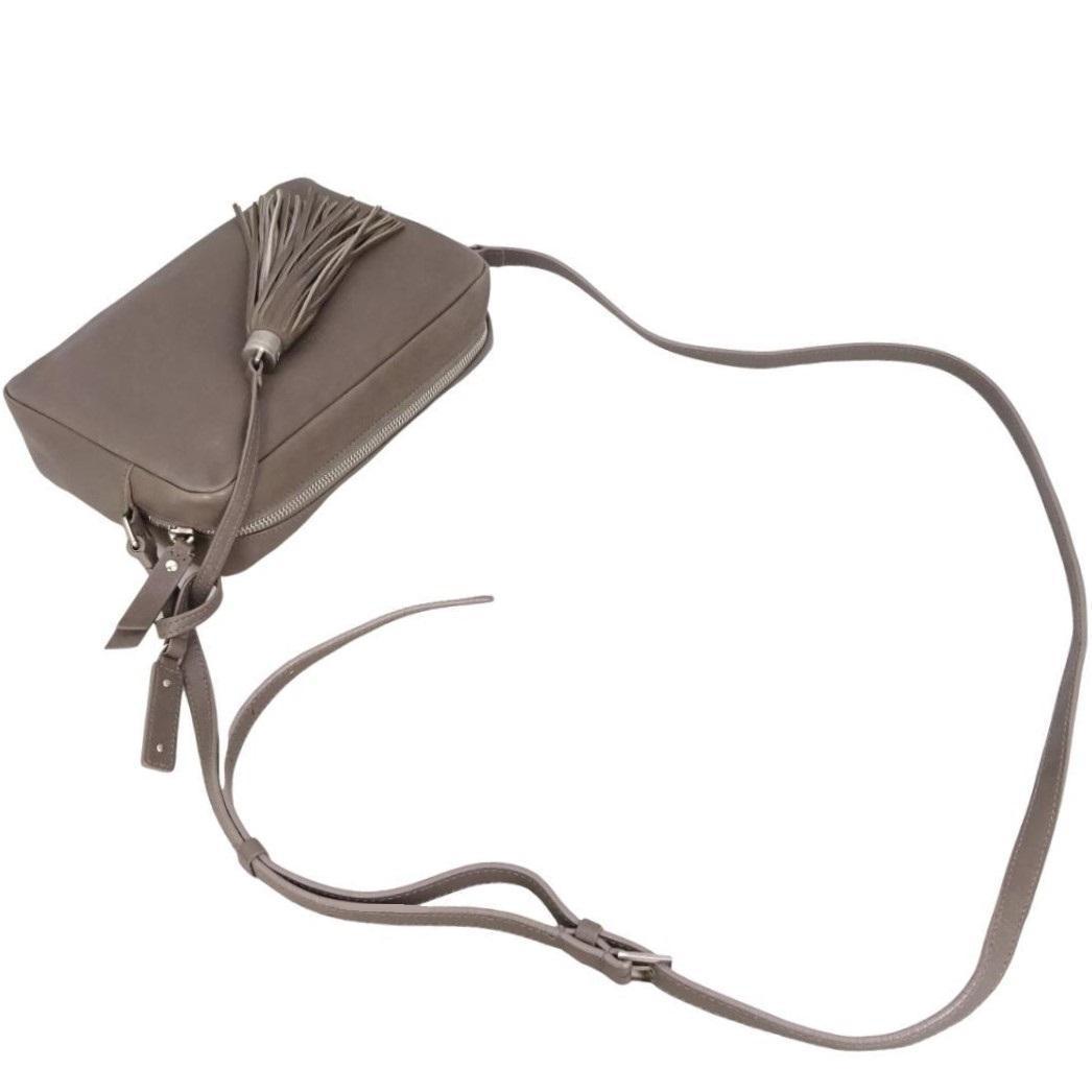 本物 美品 ■サンローラン パリ■YSL タッセル クロスボディ カメラバッグ