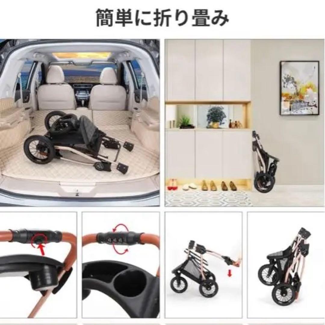 SKISOPGO ペットカート　ペットバギー　耐荷重20kg 中型犬〜大型犬用