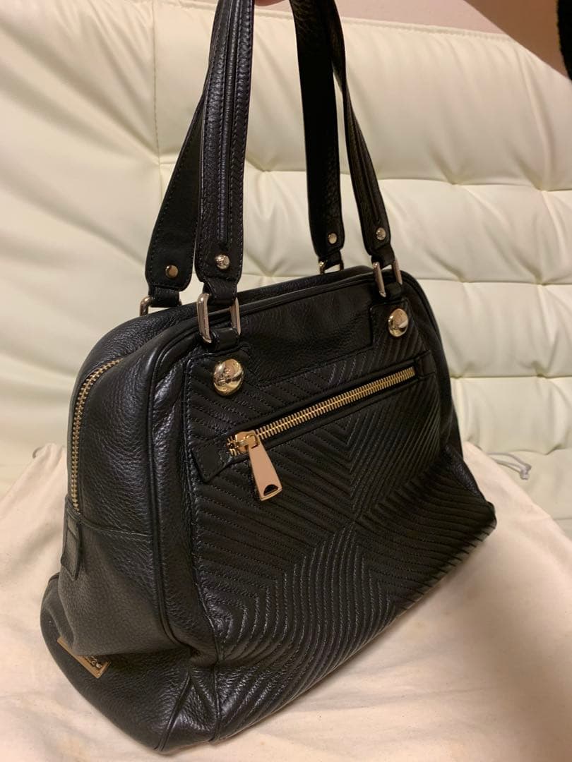 MaxMara ブラックレザーハンドバッグ