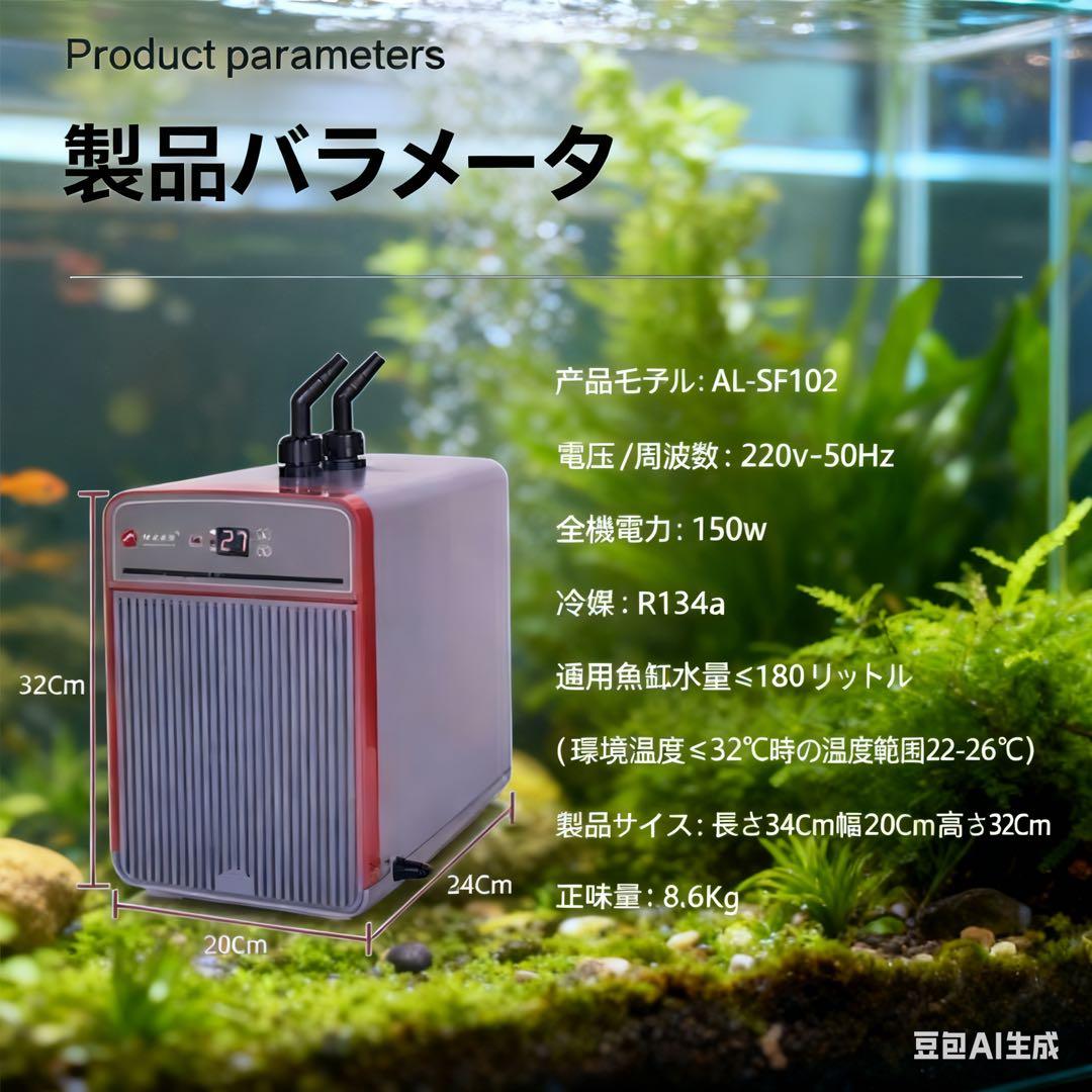 水槽は冷水機の海水タンクで淡水タンクを共用する