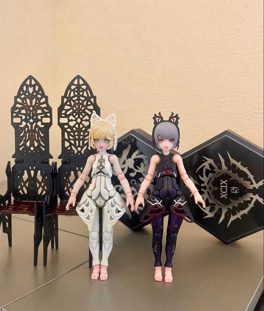 チトセリウムXCIX&Cアルベラ＆エフェル塗装済み完成品