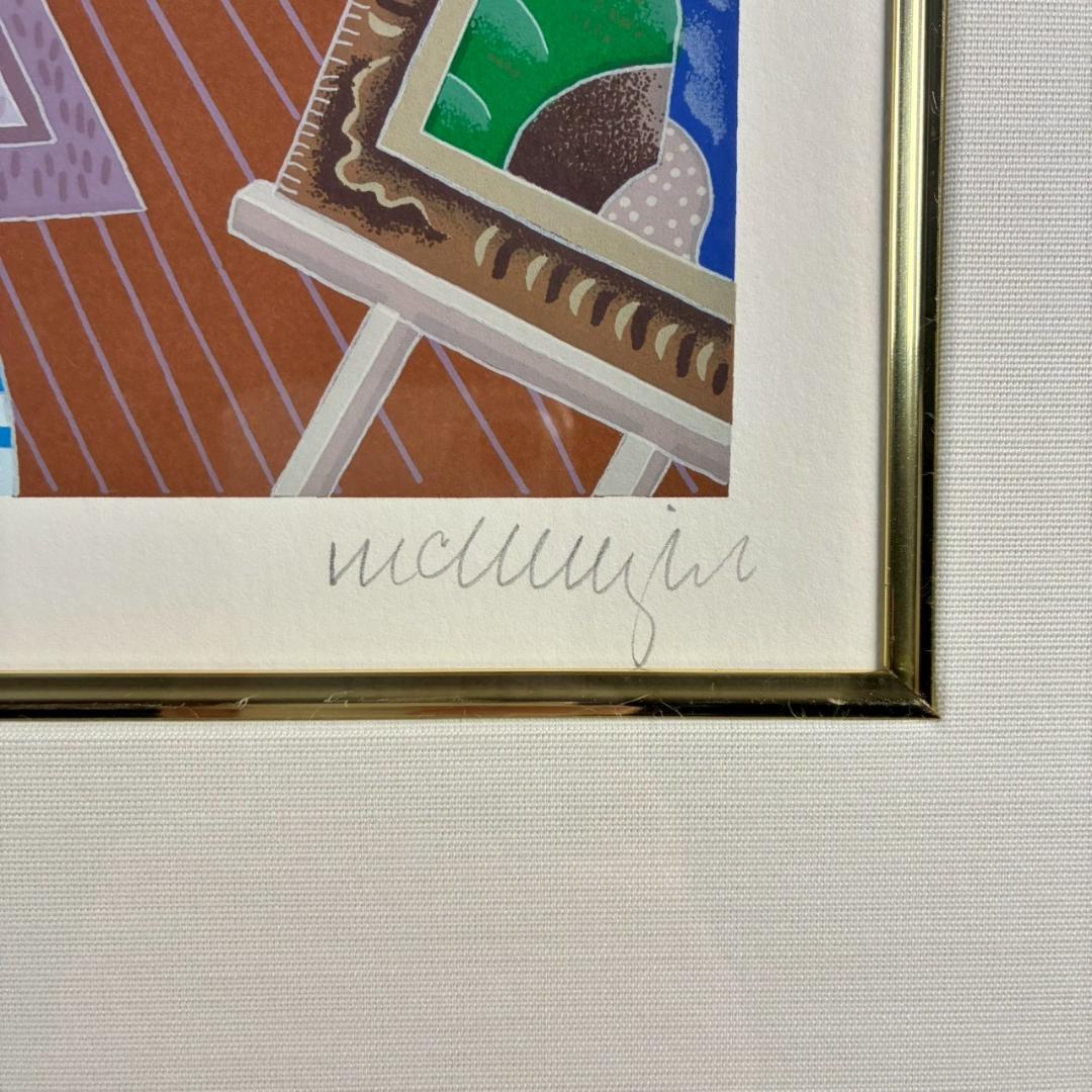 美品 トーマス・マックナイト「マダケット」シルクスクリーン サイン入 画廊シール