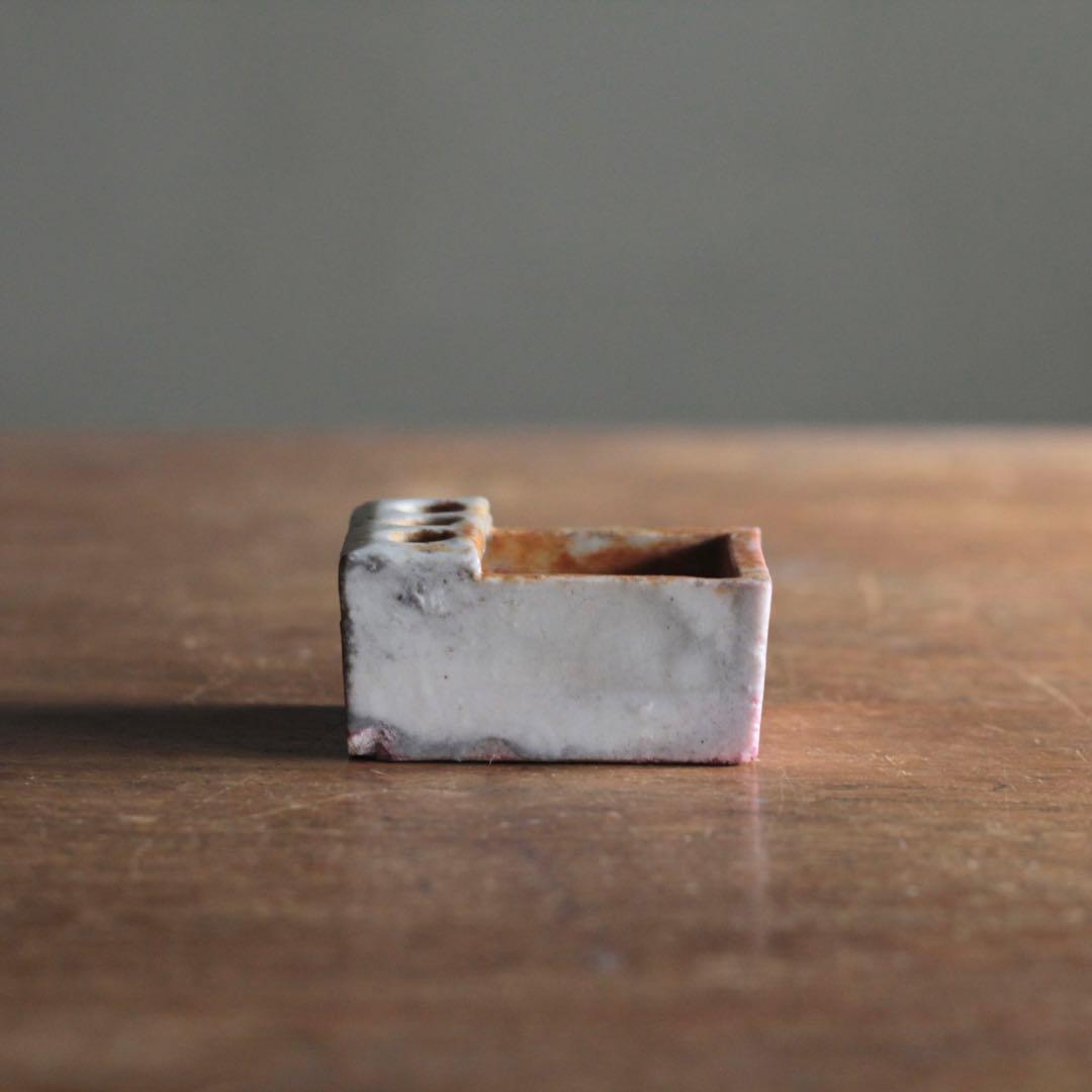 とろとろ肌 小さな 白磁 筆洗 古道具 アンティーク