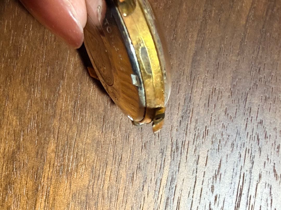 TECHNOS 自動巻き時計 25ジュエル ゴールド 現状品