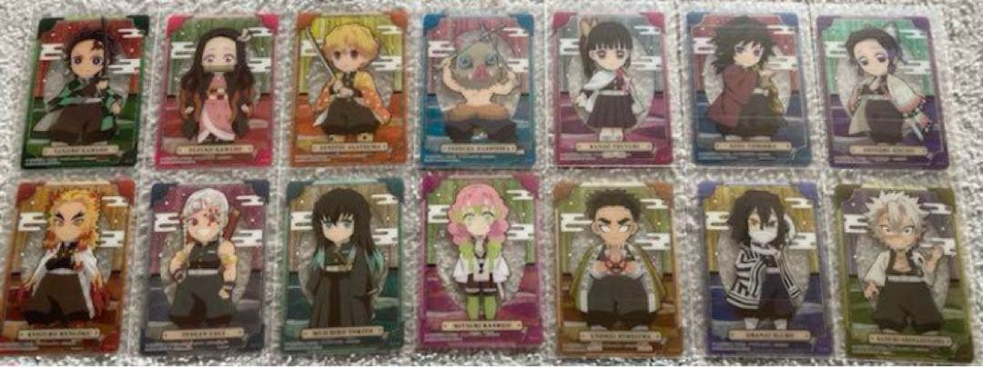 正月セール　鬼滅の刃 ステンドグラスカード 第一弾.第二弾、コンプ