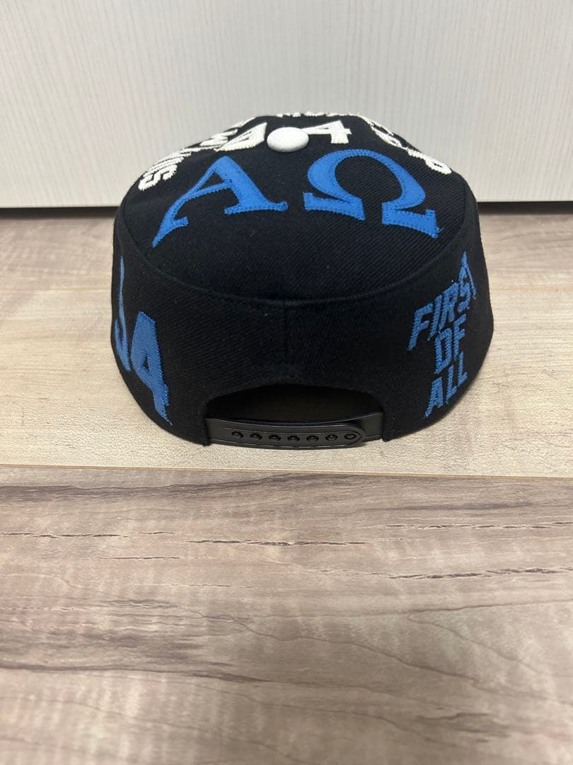 シュプリーム キャップ ロゴ刺繍 ブラック フリー