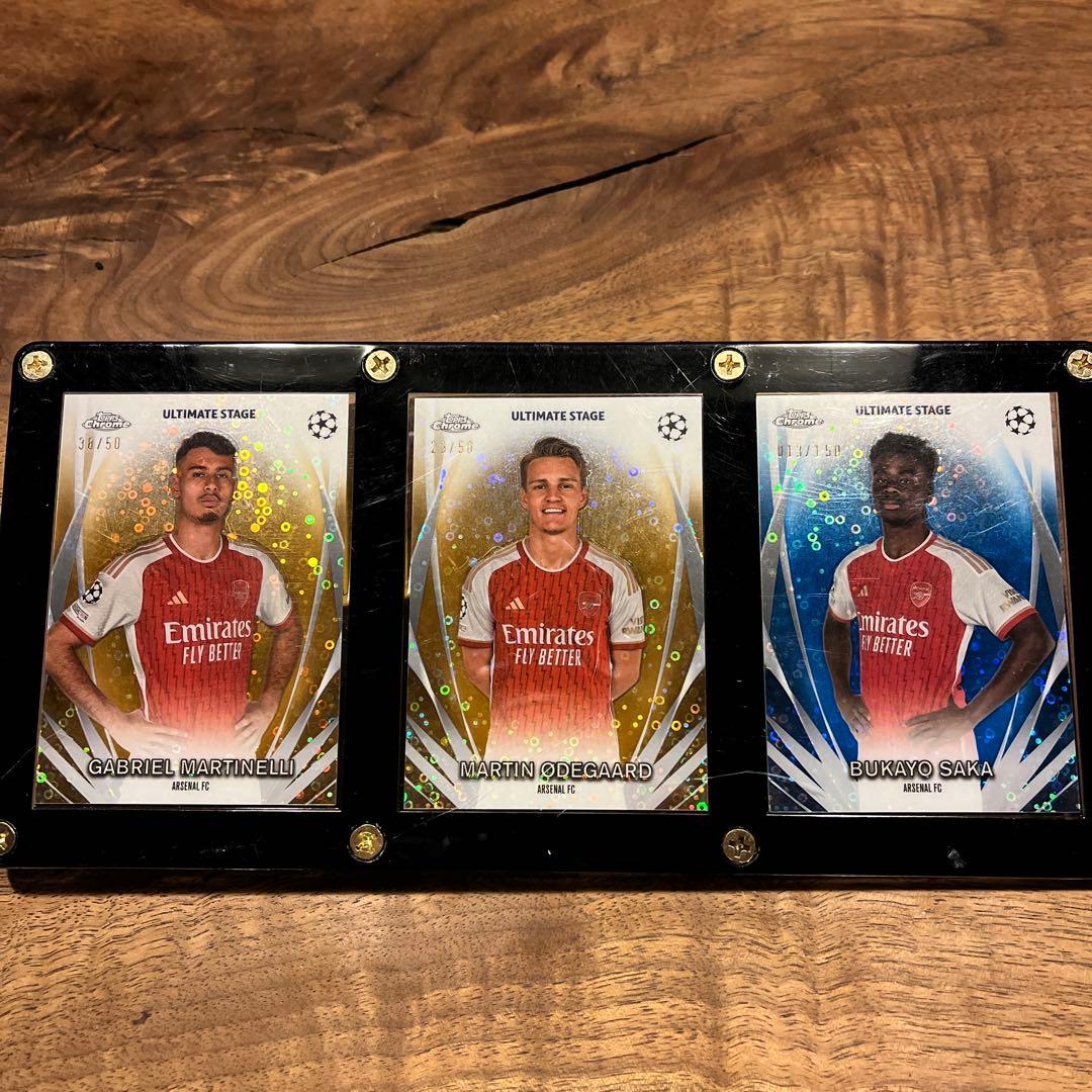 topps ultimate stage ウーデゴール　サカ　マルティネッリ