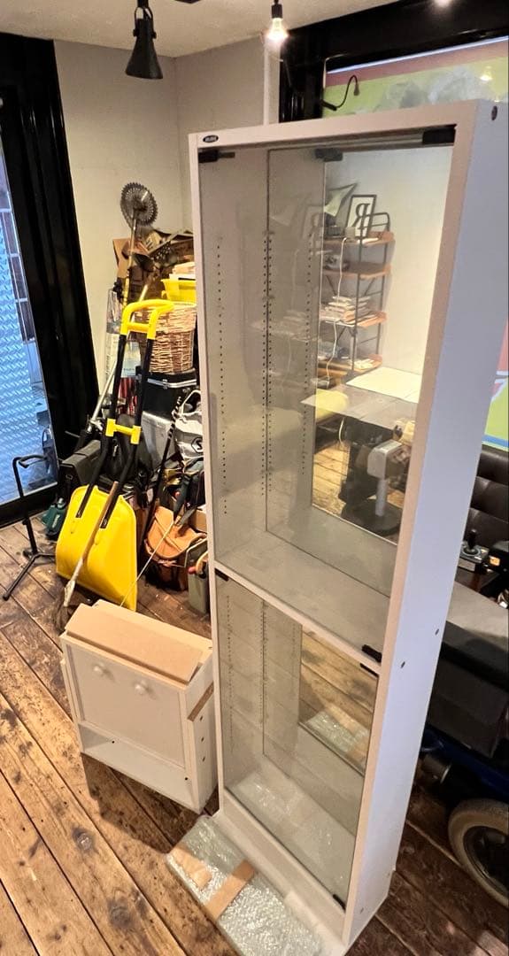 JAJANフィギュアラック　天井上置転倒防止オプション棚付き　早い者勝ち