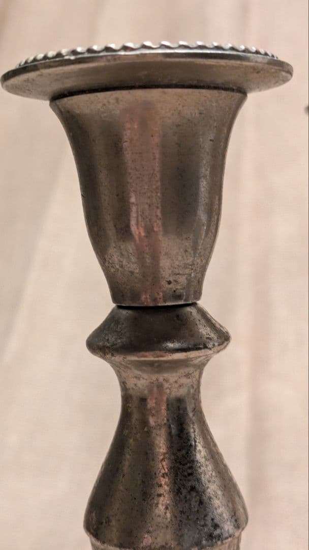 フランスアンティーク エレガント キャンドルホルダー 燭台 2個セット