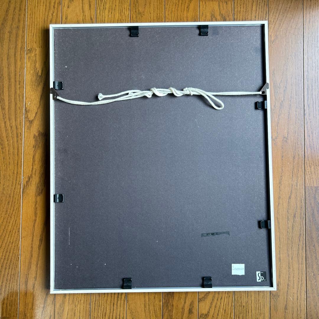 絵画　水彩画　原画　少女　おおた慶文　「バラのかくれんぼ」