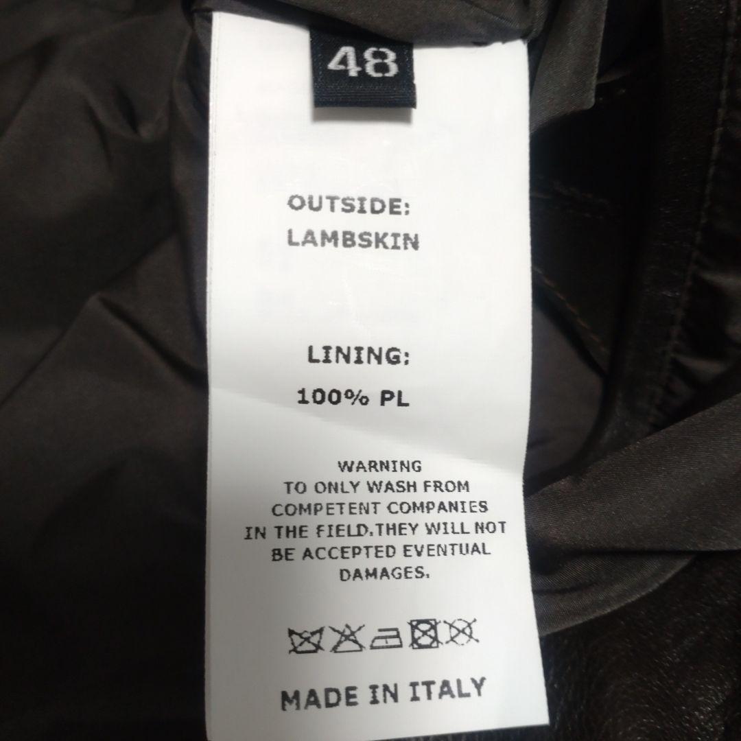 【極美品】EMMETI JURI シングルライダース　MARRONE 48タグ付