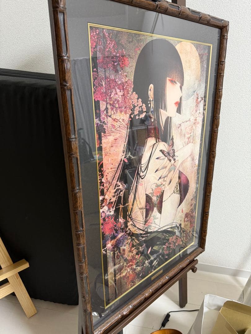 皐月恵　版画　花鳥風月