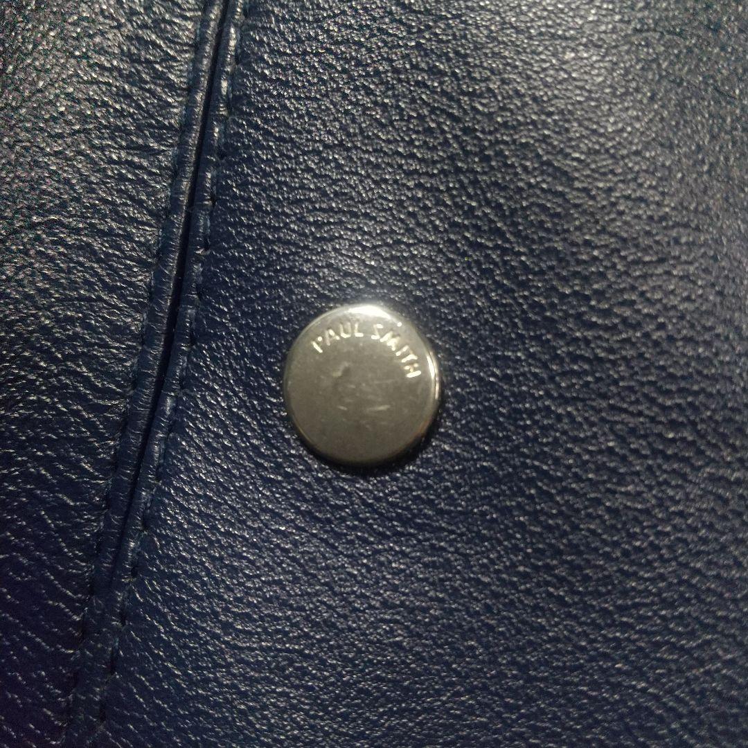 美品 L ポールスミス レザージャケット ブルゾン ボンバー MA1 革ジャン