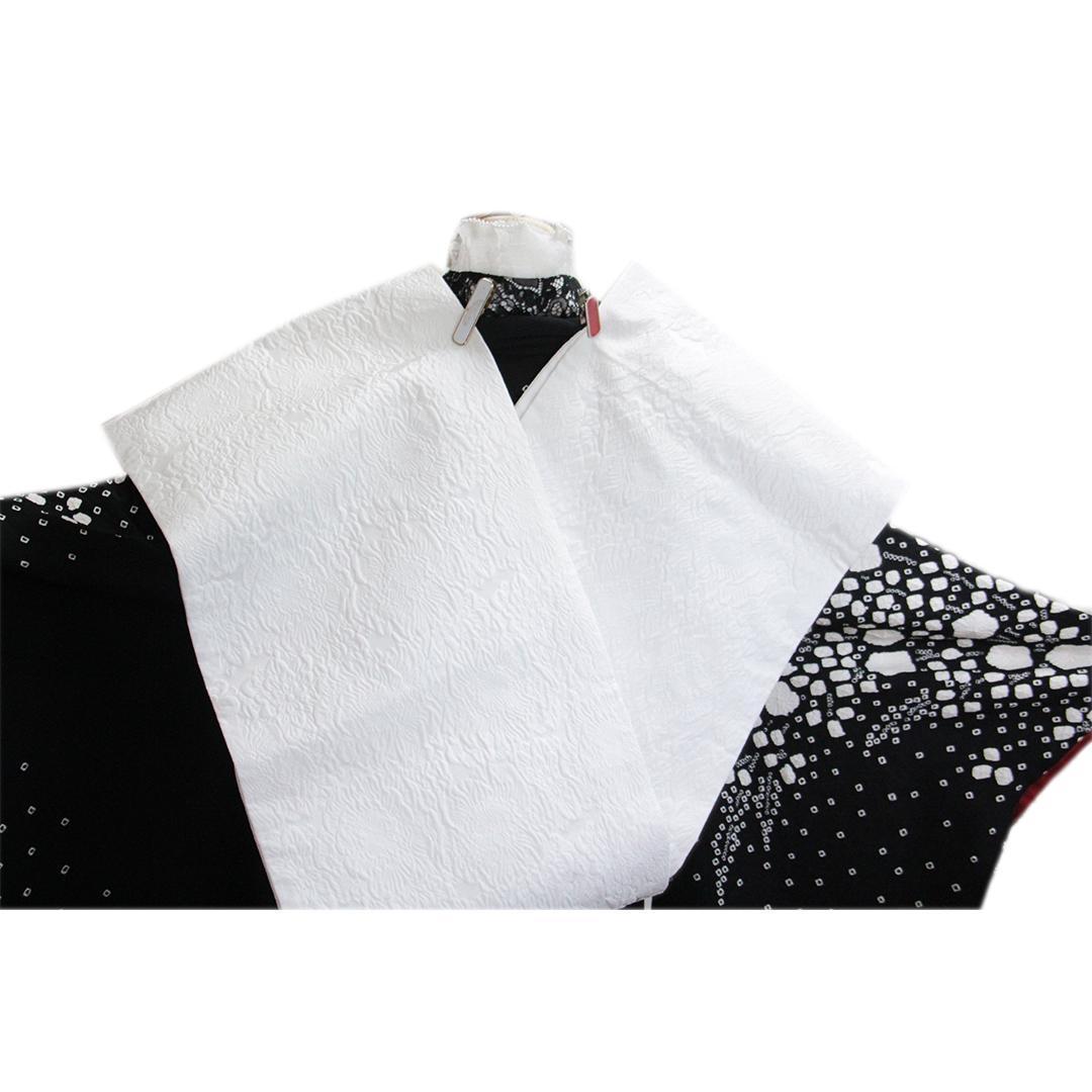 人気■絞り！黒×白■成人式振袖点単品BB14