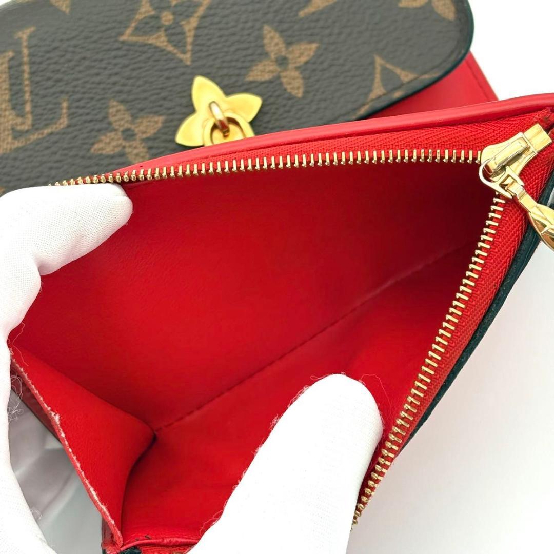 ルイヴィトン 折財布 モノグラム ポルトフォイユ フラワー コンパクト 2261