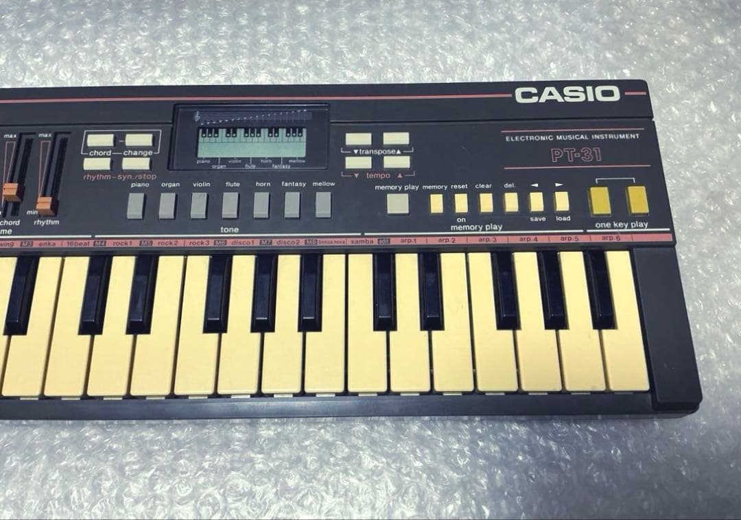 Casio PT-31☆セミアナログ式シンセサイザー☆昭和レトロ☆日本製☆