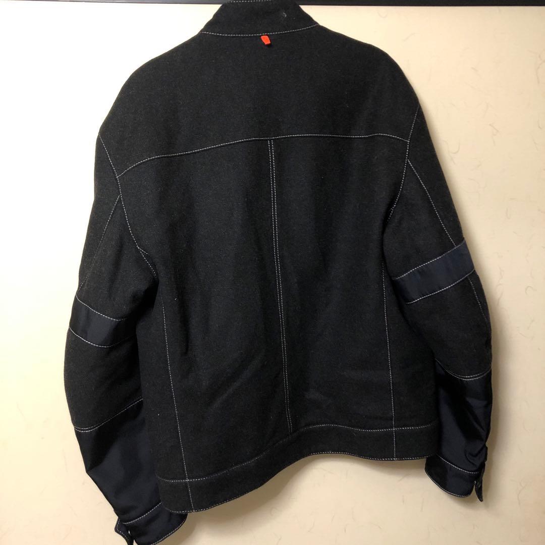 HUGO BOSS シングルライダースジャケット ブラック