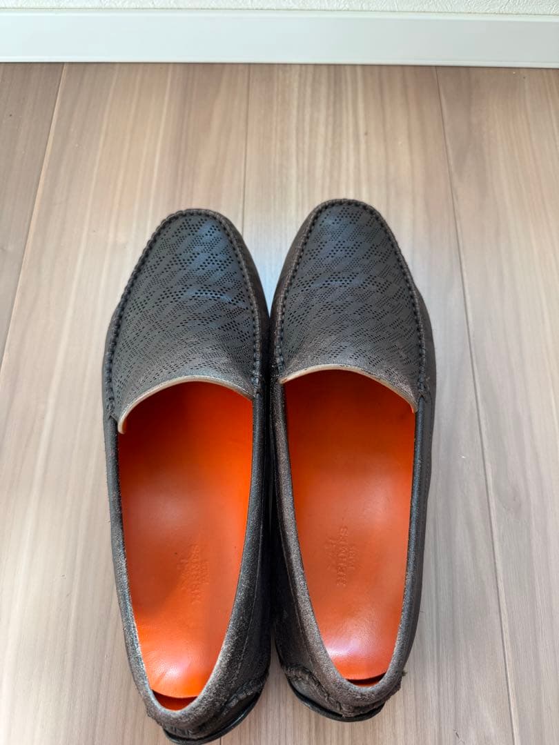 エルメス レザー モカシン シューズ ドライビングシューズ 純正シューズ袋付