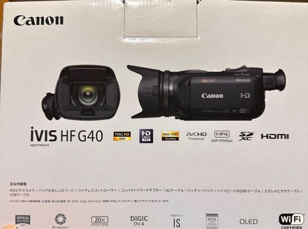 【難あり】canon ivis HF G40プロ仕様ビデオカメラ