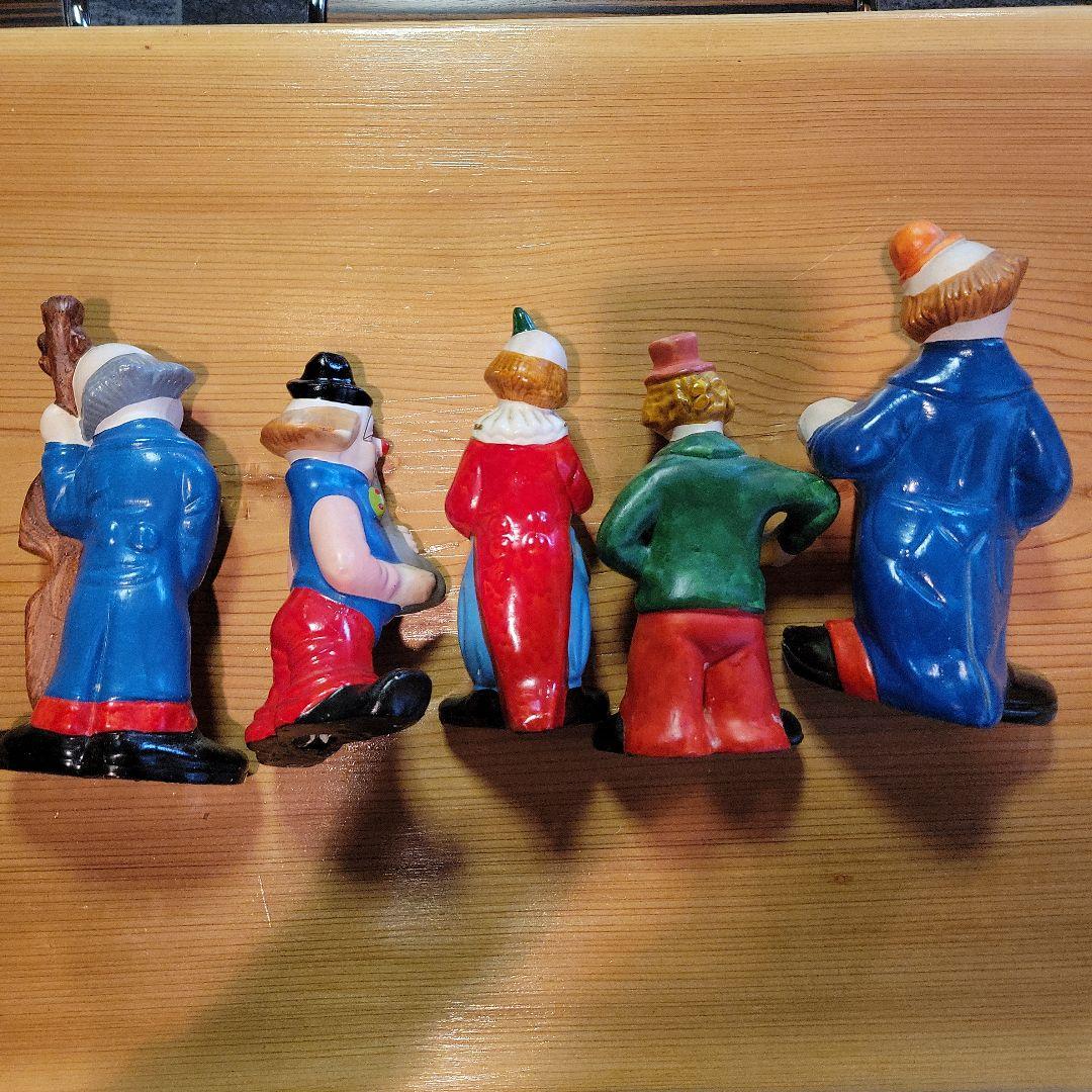 ピエロ アンティーク 陶器 5体