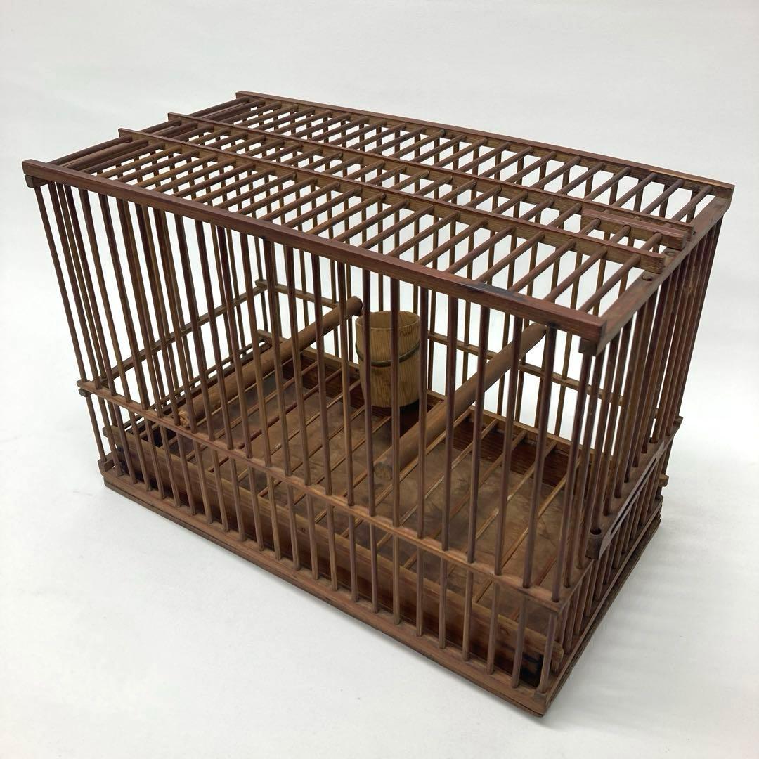 鳥籠 鳥かご レトロ竹細工
