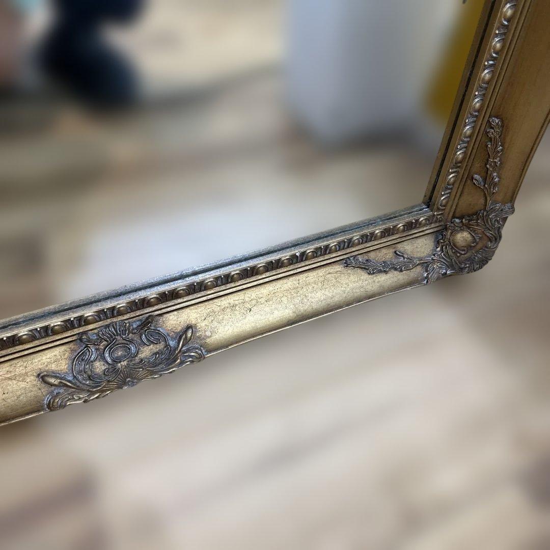 全身鏡 アンティーク調 ミラー 180cm 大型 ヴィンテージ調 ゴールド