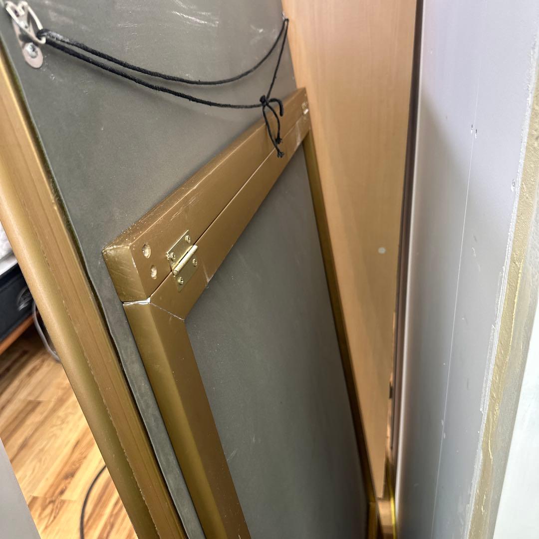 全身鏡 アンティーク調 ミラー 180cm 大型 ヴィンテージ調 ゴールド