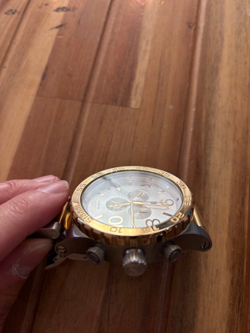 NIXON THE 51-30 CHRONO 腕時計 シルバー/ゴールド