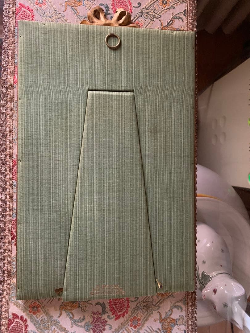 フランスアンティーク　1911年ジュリア・バルテ写真サイン入り豪華額装2点セット