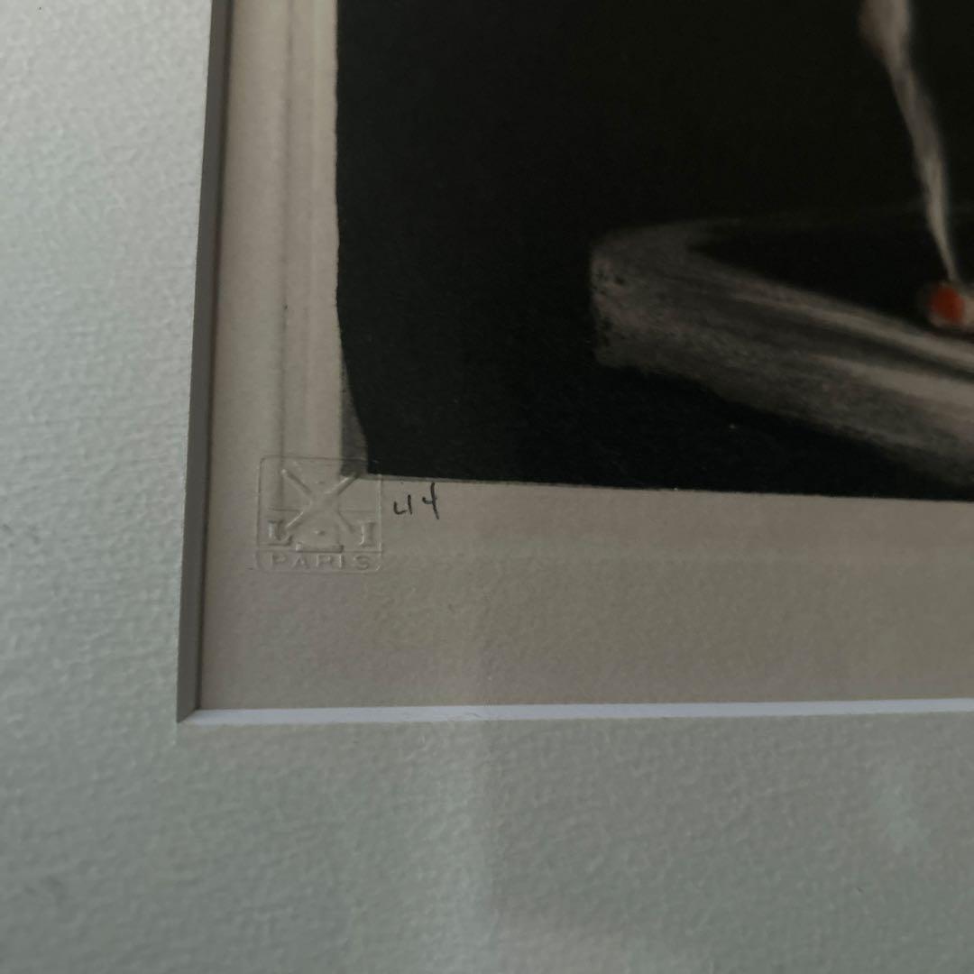 ルイ・イカール　タバコの幻想　エッチング（銅版画）手彩色