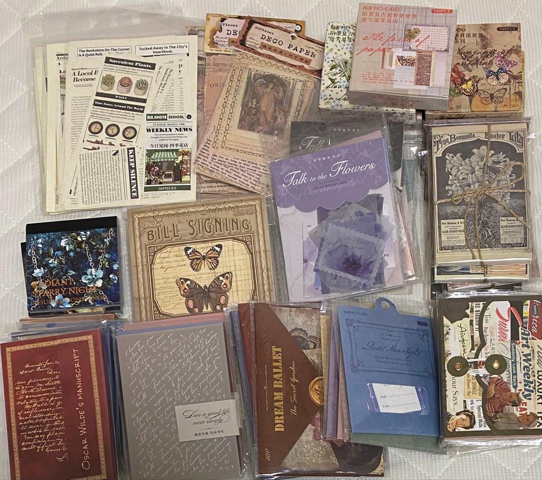 コラージュ素材まとめ売り⭐︎未使用59点