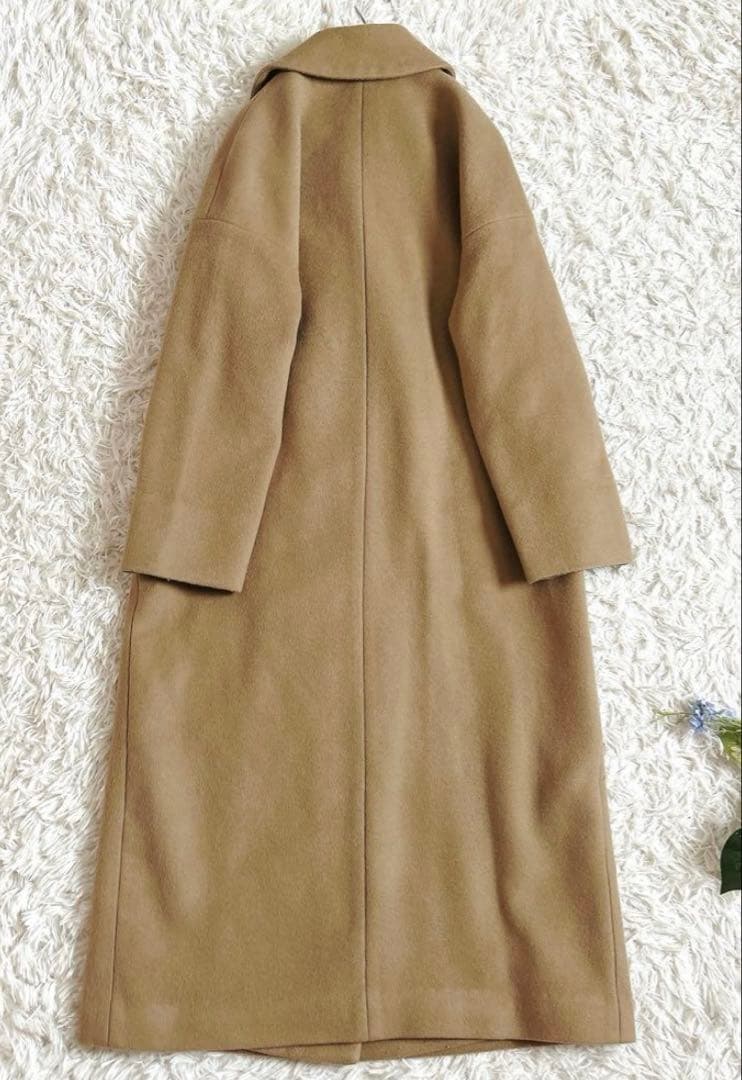 プルミエアロンディスモン　マンテコ　ロングチェスターコート　キャメルカラー　M